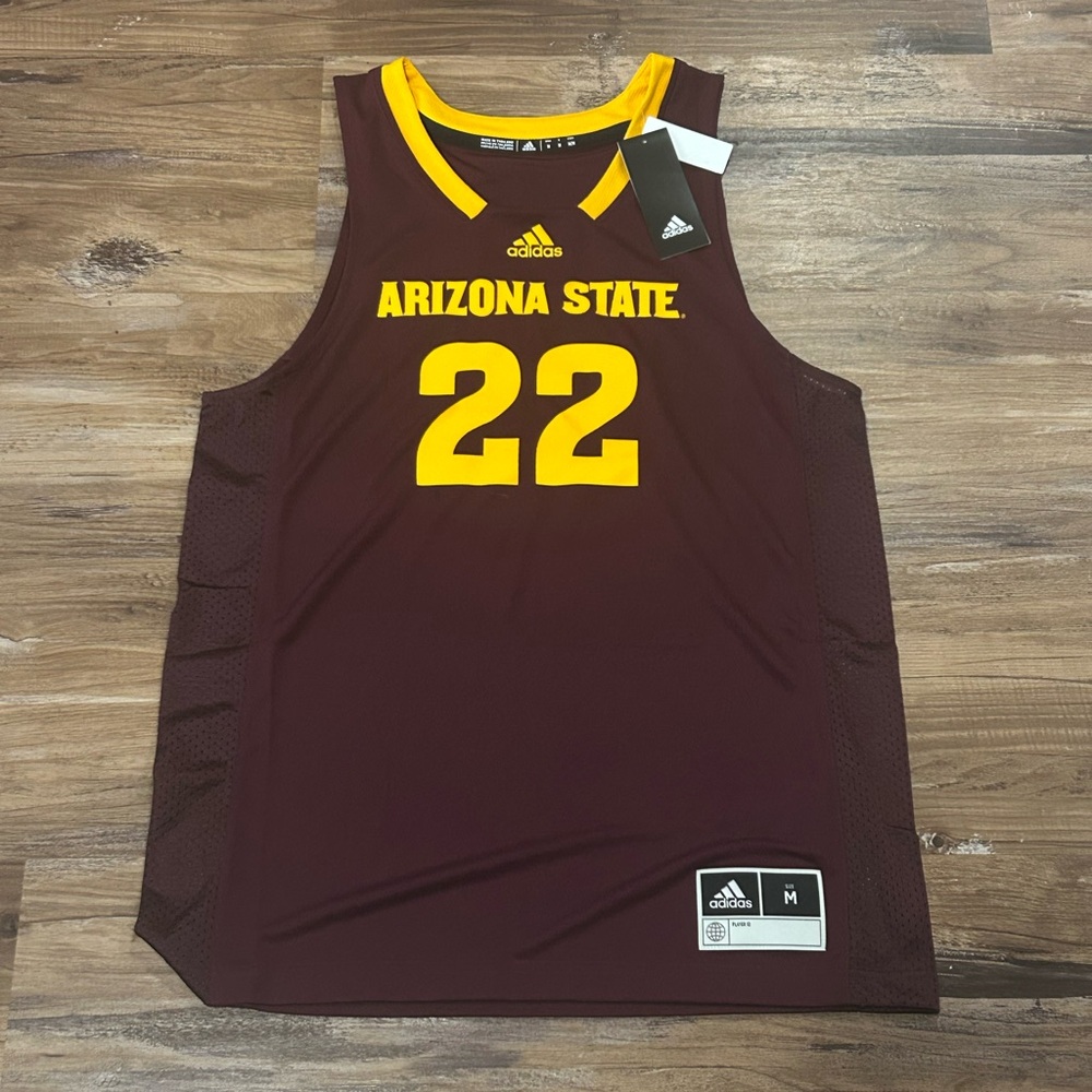 Adidas Arizona State Basketball Jersey Size Medium New With Tags